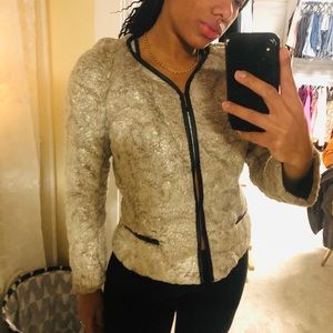 Club Monaco fur jacket